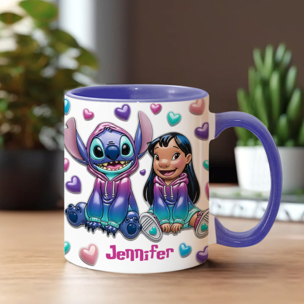 Sti Ohana Means Family - Personalized Accent Mug NL122