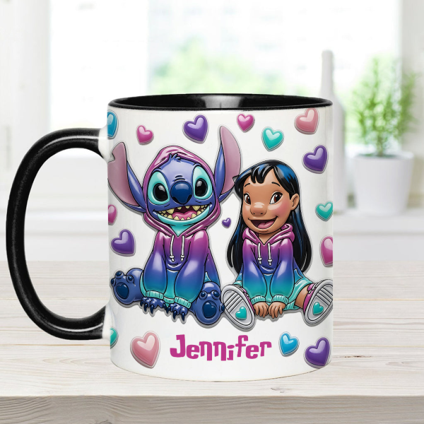 Sti Ohana Means Family - Personalized Accent Mug NL122