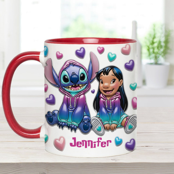Sti Ohana Means Family - Personalized Accent Mug NL122