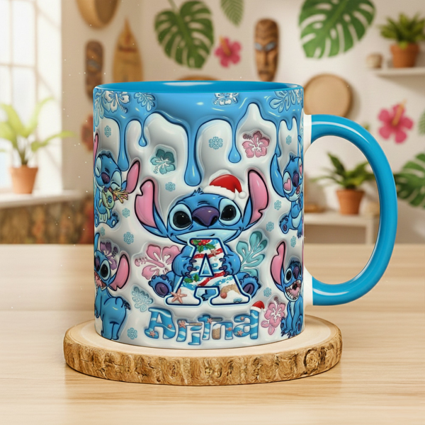 Sti With Alphabet - Personalized Accent Mug - Christmas Gift For Fan Movies HH01