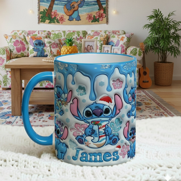 Sti With Alphabet - Personalized Accent Mug - Christmas Gift For Fan Movies HH01