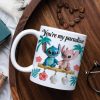 Sti You're My Paradise - Personalized White Edge-to-Edge Mug - Gift For Couple, Fan Movies HH01