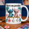 Sti You're My Paradise - Personalized White Edge-to-Edge Mug - Gift For Couple, Fan Movies HH01