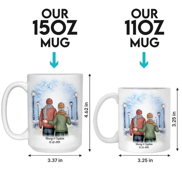 Still Holding Hands After All These Years - Couple Personalized Custom Mug - Gift For Husband Wife, Anniversary