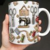 Stitcher's Retreat Sewing Essentials Coffee Mug - Personalized Custom Coffee Mug - HOB019_MG