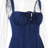 Strappy Back Tie-Up Corset Midi Dress