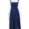 Strappy Back Tie-Up Corset Midi Dress