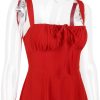 Strappy Back Tie-Up Corset Midi Dress
