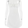 Strappy Corset Back Tie-Up Mini Dress