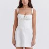 Strappy Corset Back Tie-Up Mini Dress