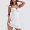 Strappy Corset Back Tie-Up Mini Dress