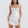 Strappy Corset Back Tie-Up Mini Dress