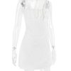 Strappy Corset Back Tie-Up Mini Dress