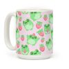 Strawberry Frogs Pattern Coffee Mug
