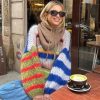 Striped Fuzzy Knit Sweater