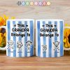 Striped This Belongs To - Personalized White Edge-to-Edge Mug
