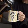 Striped This Belongs To - Personalized White Edge-to-Edge Mug
