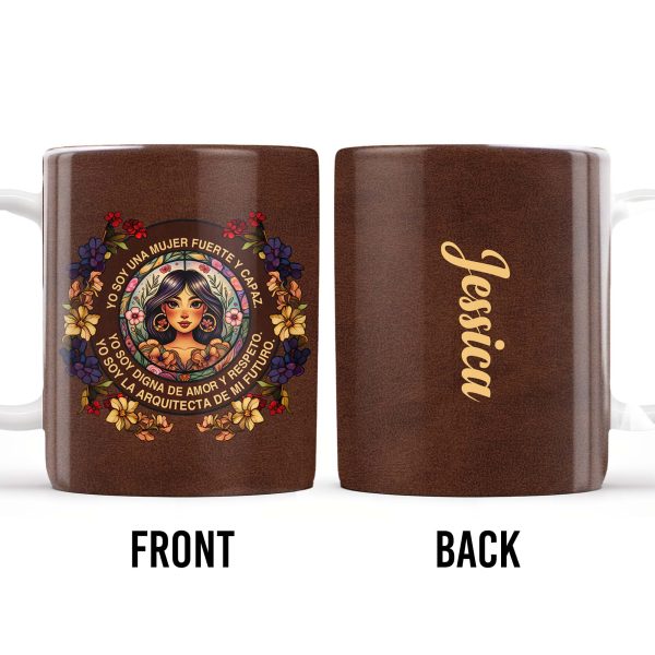 Strong And Capable Woman, Dignified Love Architect - Personalized Custom Coffee Mug - LAT011_MG