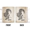 Strong Brave True Woman Silhouette Mug - Personalized Custom Coffee Mug - LAT010_MG