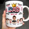 Strong Funny Brave Hero Dad, Protector Loving Friendly Man Of God - Personalized Custom Coffee Mug - DAD172_MG