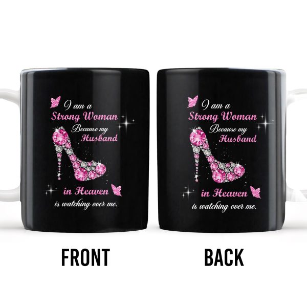 Strong Woman High Heels Memorial Mug - Personalized Custom Coffee Mug - CPL117_MG
