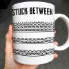 Stuck Between With Chain Link Patterns - Personalized Custom Coffee Mug - FAM384_MG