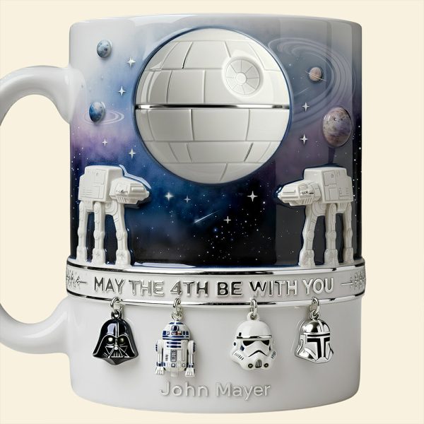 Stwa May The 4th Be With You - Personalized White Mug - Gift For Fan Movies HH01