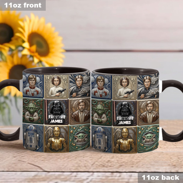 Stwa May The Force Be With You - Personalized Accent Mug - Gift For Movie Fans NL122