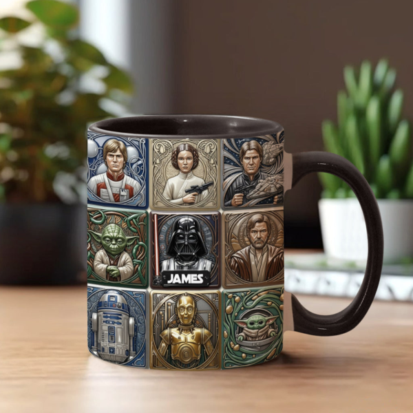 Stwa May The Force Be With You - Personalized Accent Mug - Gift For Movie Fans NL122