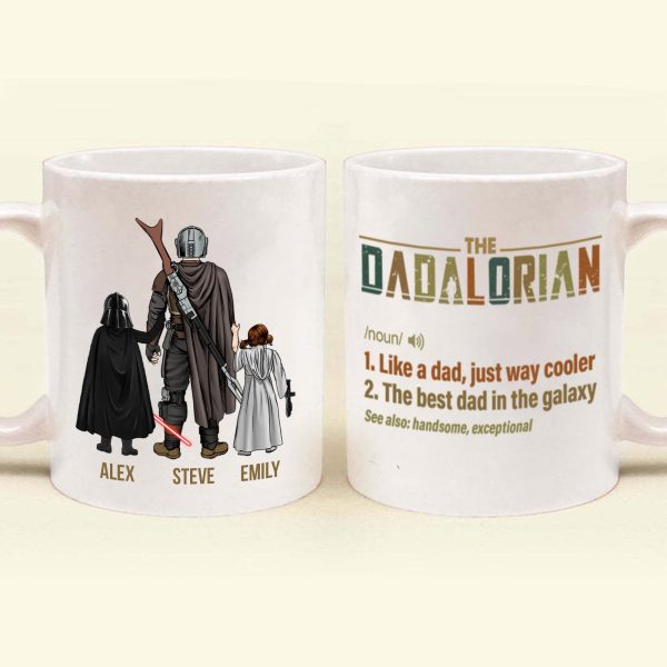 Stwa The Definition Of A Dadalorian - Gift For Father's Day - Personalized Ceramic Mug