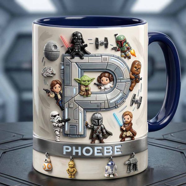 Stwa With Alphabet Initial Letter - Personalized Accent Mug - Gift For Movie Fans HH01