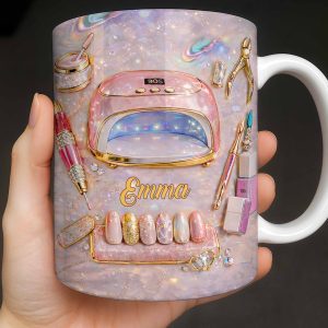 Stylish Nail Art Accessories Design - Personalized Custom Coffee Mug - HOB058_MG