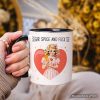 Sugar Spice and Fuck Ice Retro Protest Personalized Mug, Vintage Social Justice Gift with Custom Name