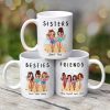 Summer Beach Girls Besties Sisters Personalized Mug