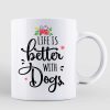 Summer Life Is Better With Dog Personalized Mug