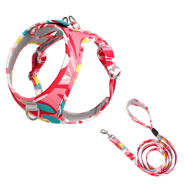 Summer Vibes Dog Harness & Leash Bundle