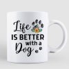 Sunflower Field Dog Mom Personalized Coffee Mug