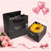 Sunflower Necklace Gift Set with Artificial Flower Box