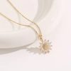 Sunflower Necklace Gift Set with Artificial Flower Box