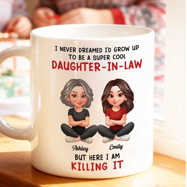 Super Cool Daughter-in-Law - Personalized Mug - Funny Christmas Gift for Daughter-in-Law Super Cool Daughter-in-Law - Personalized Mug - Funny Christmas Gift for Daughter-in-Law