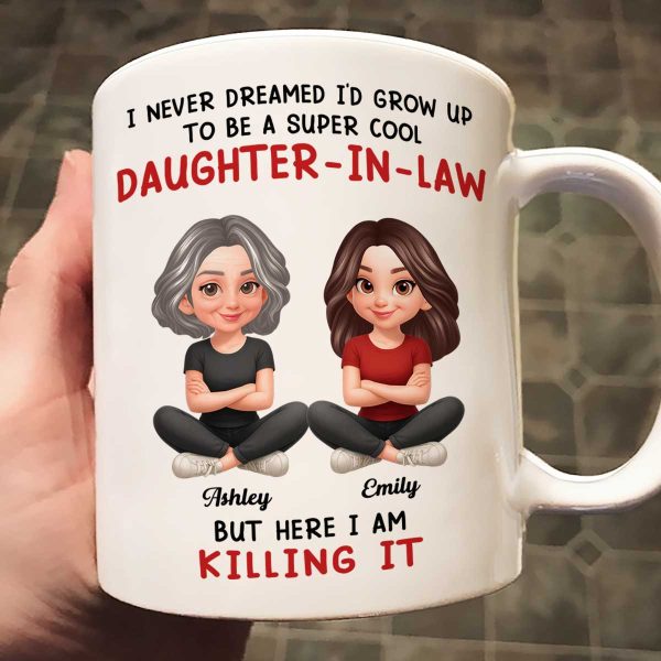 Super Cool Daughter-in-Law - Personalized Mug - Funny Christmas Gift for Daughter-in-Law Super Cool Daughter-in-Law - Personalized Mug - Funny Christmas Gift for Daughter-in-Law