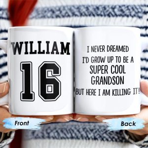 Super Cool Grandson Killing It Mug - Personalized Custom Coffee Mug - GSN029_MG