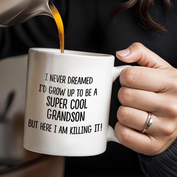 Super Cool Grandson Killing It Mug - Personalized Custom Coffee Mug - GSN029_MG