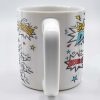 Super Dad Special Edition Comic Style and Stars - Personalized Custom Coffee Mug - DAD055_MG