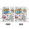Super Dad Special Edition Comic Style and Stars - Personalized Custom Coffee Mug - DAD055_MG