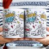 Super Dad Special Edition Comic Style and Stars - Personalized Custom Coffee Mug - DAD055_MG