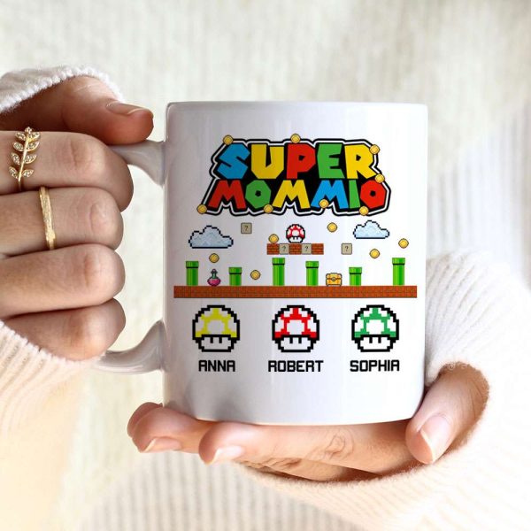 Super Family Personalized White Mug, Family Gift