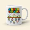 Super Family Personalized White Mug, Family Gift