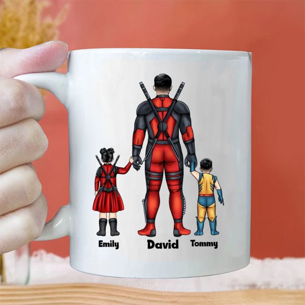 Super Hero Dispatches From The Frontlines Of Fatherhood - Gift For Dad - Personalized Ceramic Mug - CL02 NA94