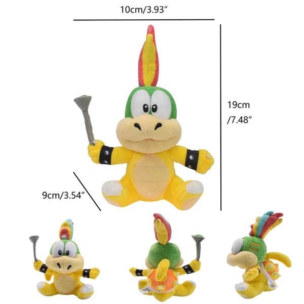 Super Mario Bros Plush Toys - Adorable Bowser Jr, Meowser & Lemmy Dolls